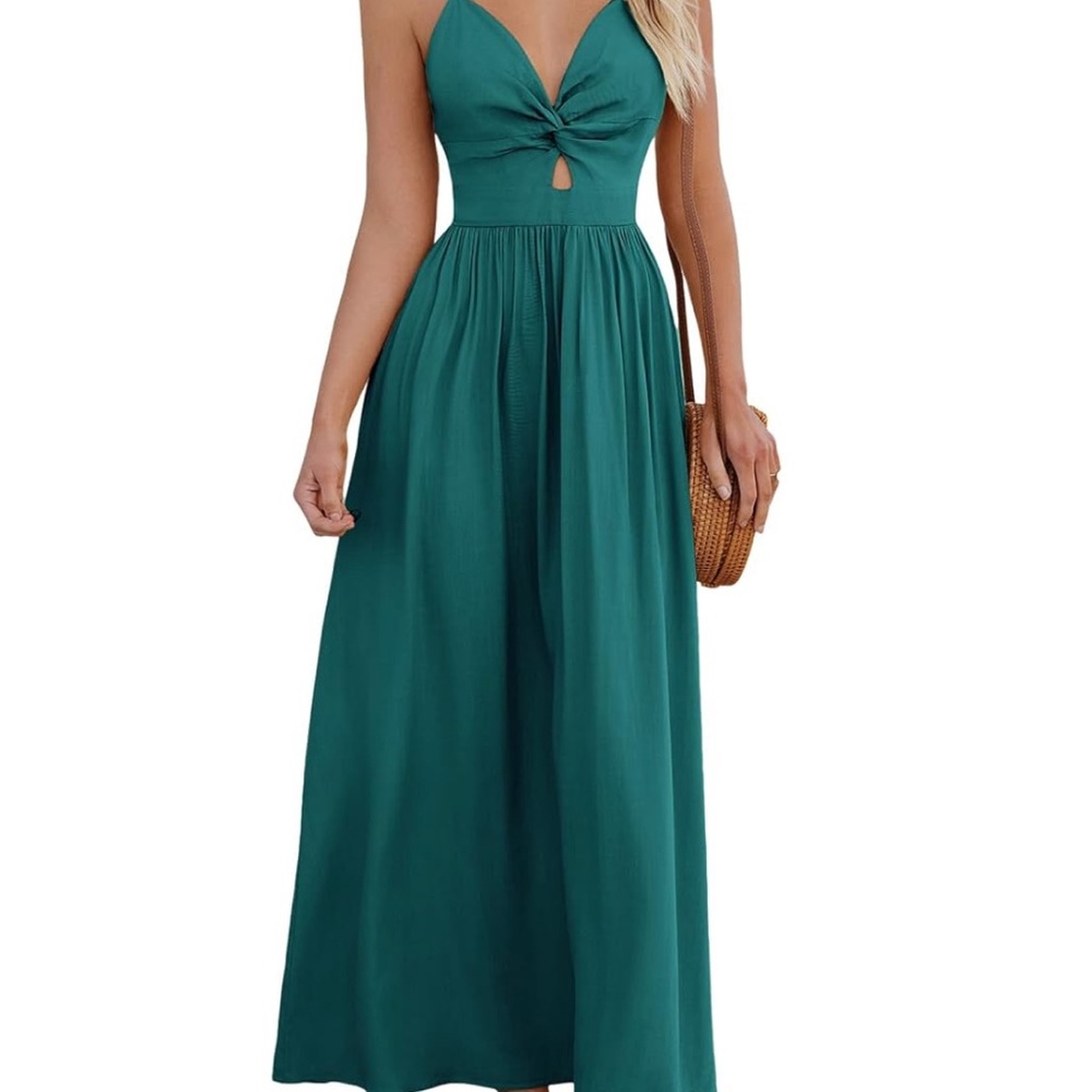 Chic Teal Maxi Dress
